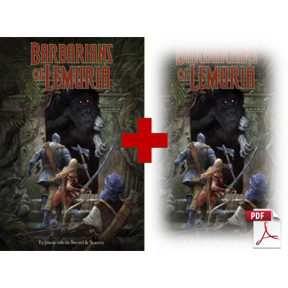 Barbarians of Lemuria - Jeu de rôle Edition Mythic en VF (livre formats papier et pdf)