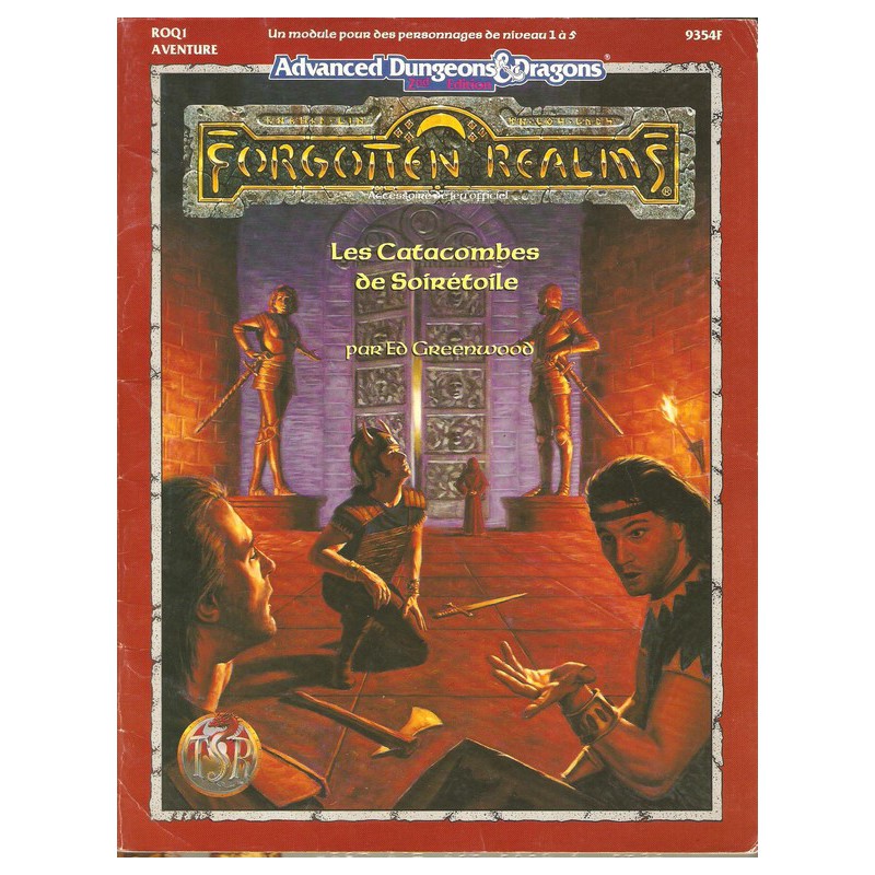 AD&D2 – Les Catacombes De Soirétoile – Forgotten Realms, Jeu De Rôle TSR Complet