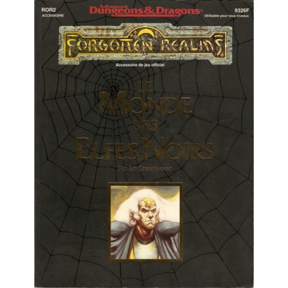 Le Monde des Elfes Noirs (AD&D 2nd edition - Forgotten Realms) 001