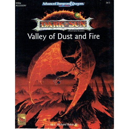 DSR4 Valley of Dust and Fire (Dark Sun - AD&D 2nd édition en VO) 001