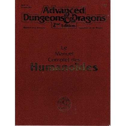 Le Manuel Complet des Humanoïdes (jdr AD&D 2ème édition en VF) 002