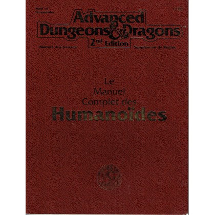 Le Manuel Complet des Humanoïdes (jdr AD&D 2ème édition en VF) 002