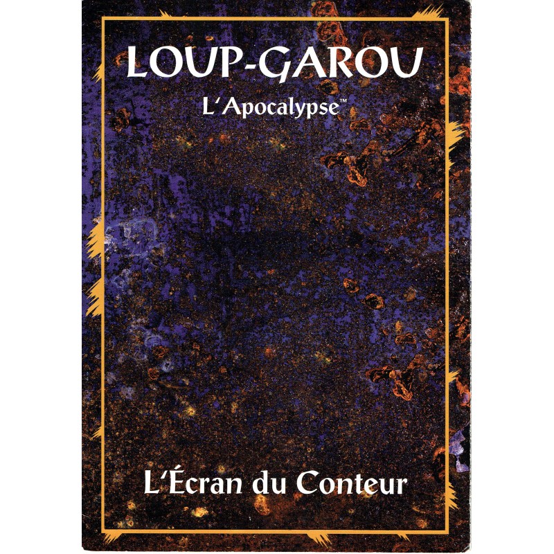 Jeu de rôle LoupGarou L'Apocalypse L'Ecran du Conteur en VF