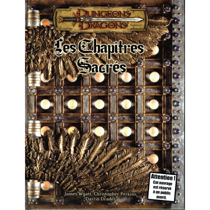 Les Chapitres Sacrés (jdr Dungeons & Dragons 3.0 en VF) 004