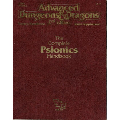 The Complete Psionics Handbook (jdr AD&D 2ème édition VO) 001