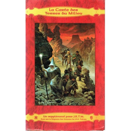 La Carte des Terres du Milieu - Version parcheminée (jdr JRTM d'Hexagonal en VF) 001