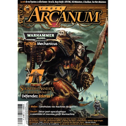 Codex Arcanum N° 8 (magazine des jeux de figurines fantastiques en VF) 001