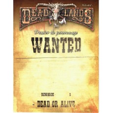 Deadlands Reloaded - Dossier de Personnage (jdr Deuxième édition en VF)