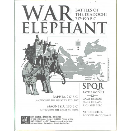 War Elephant - SPQR Battle Module (wargame de GMT en VO) 001