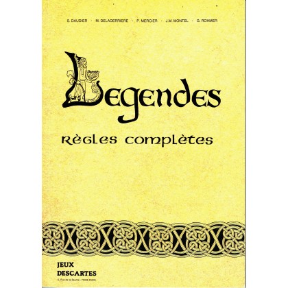 Règles complètes (jdr Légendes - Jeux Descartes) 004