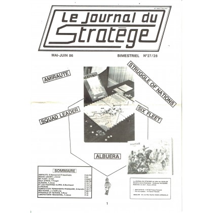 Le Journal du Stratège N° 27-28 (revue de jeux d'histoire & de wargames) 001