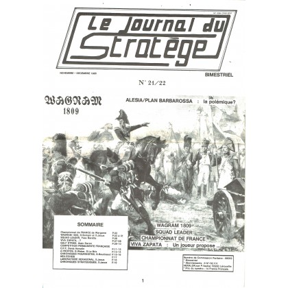 Le Journal du Stratège N° 21-22 (revue de jeux d'histoire & de wargames) 001