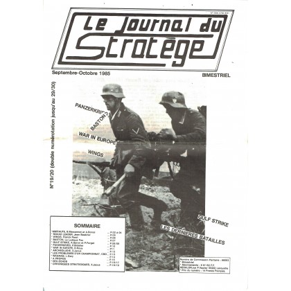 Le Journal du Stratège N° 19-20 (revue de jeux d'histoire & de wargames) 001