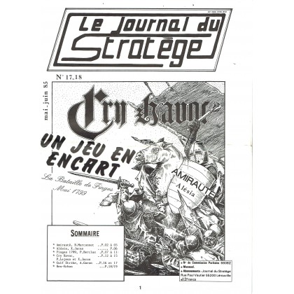 Le Journal du Stratège N° 17-18 (revue de jeux d'histoire & de wargames) 001