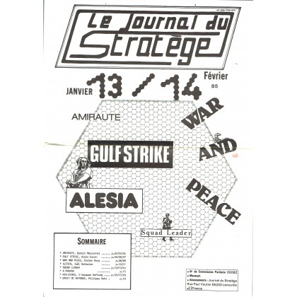Le Journal du Stratège N° 13-14 (revue de jeux d'histoire & de wargames) 001