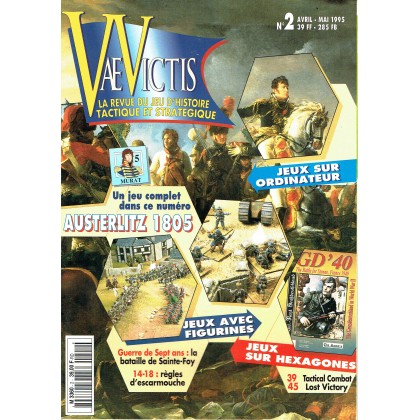 Vae Victis N° 2 (La revue du Jeu d'Histoire tactique et stratégique) 001