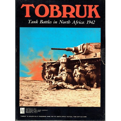 Tobruk - Tank Battles in North Afrika 1942 (wargame Avalon Hill en VO) 001
