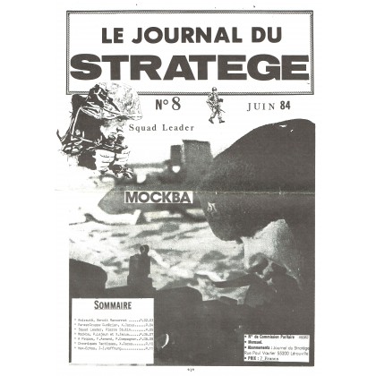 Le Journal du Stratège N° 8 (revue de jeux d'histoire & de wargames) 001