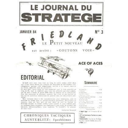 Le Journal du Stratège N° 3 (revue de jeux d'histoire & de wargames) 001