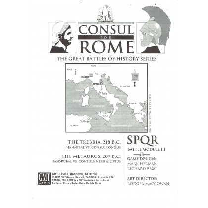Consul for Rome - SPQR Battle Module III (wargame de GMT en VO) 001