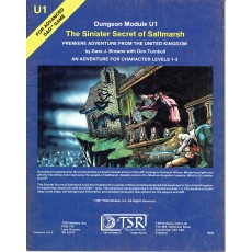 U1 The Sinister Secret of Saltmarsh (jdr AD&D 1ère édition en VO)