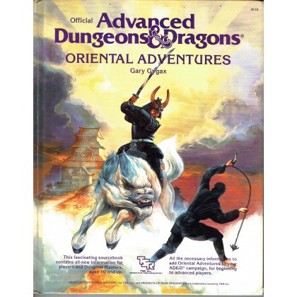Oriental Adventures (jeu de rôle AD&D 1ère édition en VO) 003
