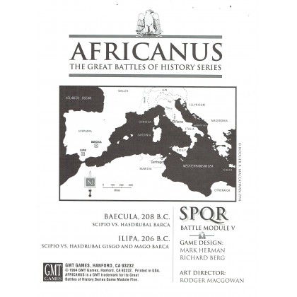 Africanus  - SPQR Battle Module V (wargame de GMT en VO) 001