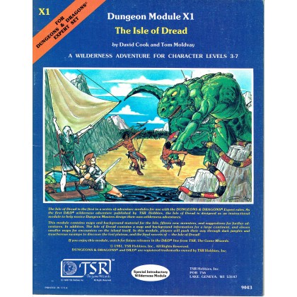 X1 The Isle of Dread (jdr D&D 1ère édition en VO) 002
