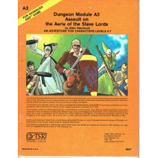 A3 Assault on the Aerie of the Slave Lords (jdr AD&D 1ère édition en VO)