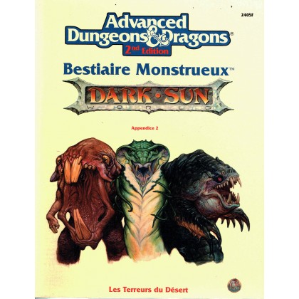 Bestiaire Monstrueux - Appendice 2 (jdr AD&D 2 Dark Sun en VF) 001