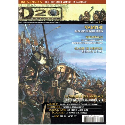 D20 Magazine N° 7 (magazine de jeux de rôles) 002
