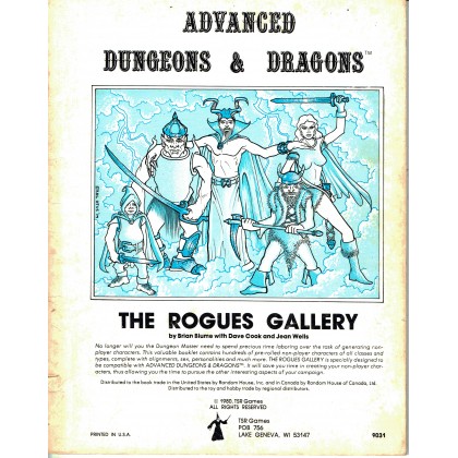 The Rogues Gallery (jdr AD&D 1ère édition en VO) 001