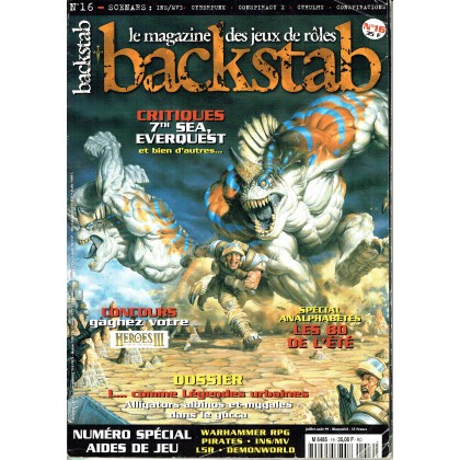 Backstab N° 16 (magazine de jeux de rôles) 001