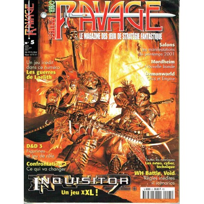 Ravage N° 5 (le Magazine des Jeux de Stratégie Fantastique) 001