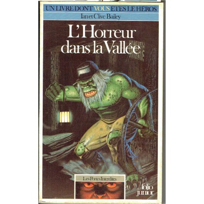 353 - L'Horreur dans la Vallée (Un livre dont vous êtes le Héros - Gallimard) 001