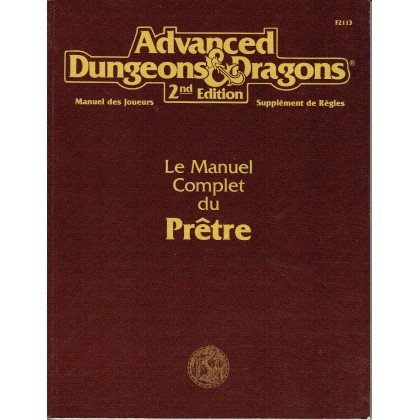 Le Manuel Complet du Prêtre (jdr AD&D 2ème édition en VF) 004