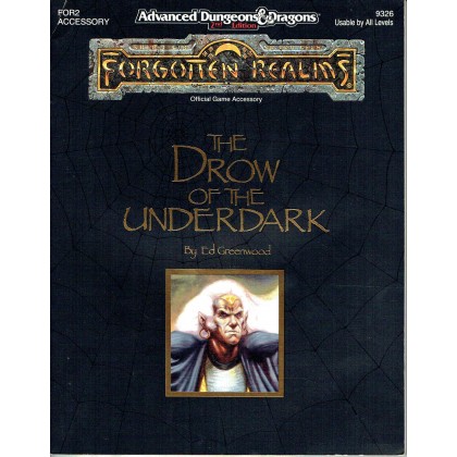 FOR2 The Drow of the Underdark (jdr AD&D 2 - Forgotten Realms en VO) 001