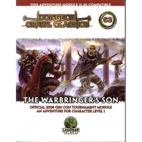 Dungeon Crawl Classics 63 - The Warbringer's Son (jdr D&D 4 en VO)