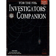 Investigator's Companion for the 1920s - Volume 1 (Rpg Call of Cthulhu en VO)