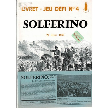 Solferino - Livret Jeu Défi n°4 (wargame Jeux Descartes en VF) 001