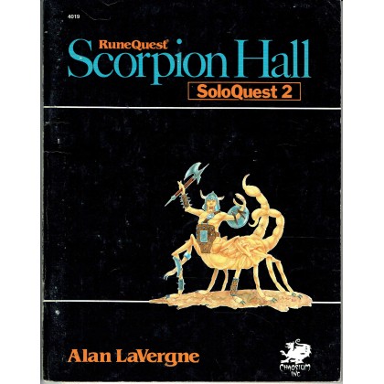 SoloQuest nr. 2 - Scorpion Hall (jdr Runequest Chaosium en VO) 001