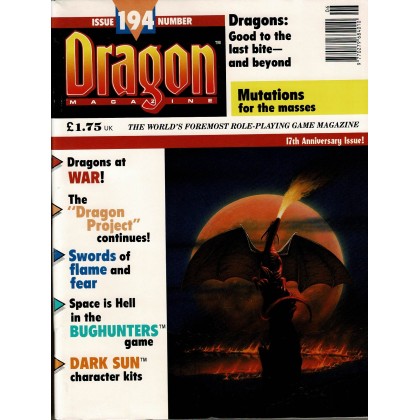 Dragon Magazine N° 194 (magazine de jeux de rôle en VO) 002