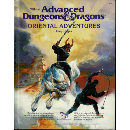 Oriental Adventures (jeu de rôle AD&D 1ère édition en VO) 004