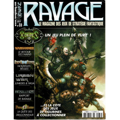 Ravage N° 33 (le Magazine des Jeux de Stratégie Fantastique) 001