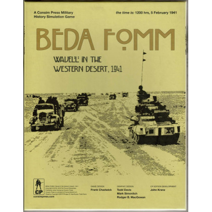 Beda Fomm - Wavell in the Western Desert, 1941 (wargame Consimpress en VO) 001