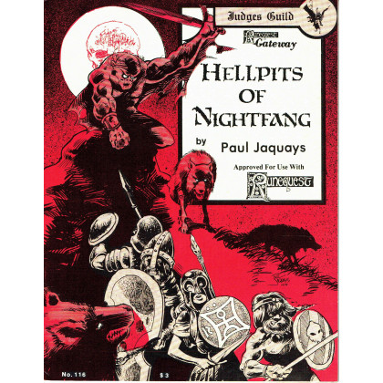 Hellpits of Nightfang - Judges Guild N° 116 (jdr Runequest en VO) 001
