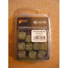 Order Dice (12) - Olive Drab (blister accessoire figurines Bolt Action en VO)