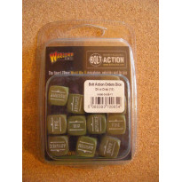 Order Dice (12) - Olive Drab (blister accessoire figurines Bolt Action en VO)