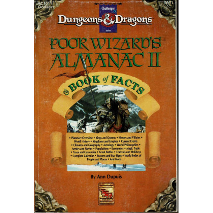 Poor Wizard's Almanac II (jdr D&D 1ère édition en VO) 002