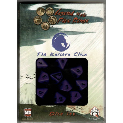 thumbnail image 2 of Legend Of The Five Rings (L5R) Dragon Clan Dice Set - 10 D10 Dice By Q-Workshop 2 of 6